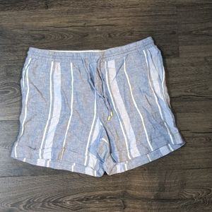 Striped Bermuda shorts